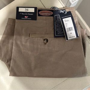 Vineyard Vines Mens Shorts Size 34 7" Island Short Chino Stretch Cotton Blend